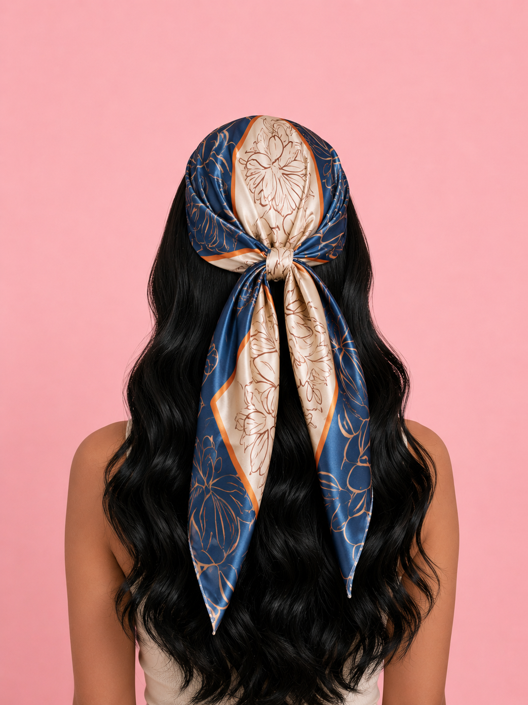 Sapphire Bloom Scarf