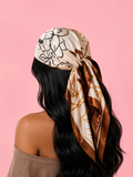 Mocha Bloom Scarf