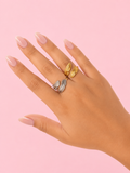 Twin Feathers Ring