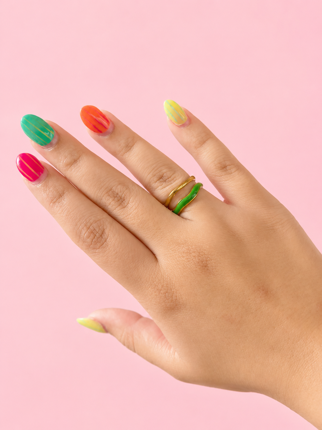 Emerald Wave Ring